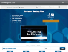 Tablet Screenshot of everythingisweb.com